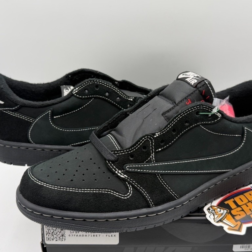 Nike Air Jordan 1 Low OG SP Travis Scott Black Phantom DM7866-001 Sneaker - Picture 5 of 8